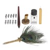 Feather Pen Exquisite Pattern Quaint Texture Comfortable Grip Stainless Steel