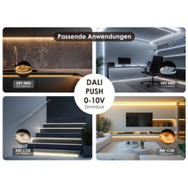 illuburg LED Transformer 24 V 40 W Dimmable Dali Push 0-10 V Flickerfree LED Power Supply Driver Power Supply