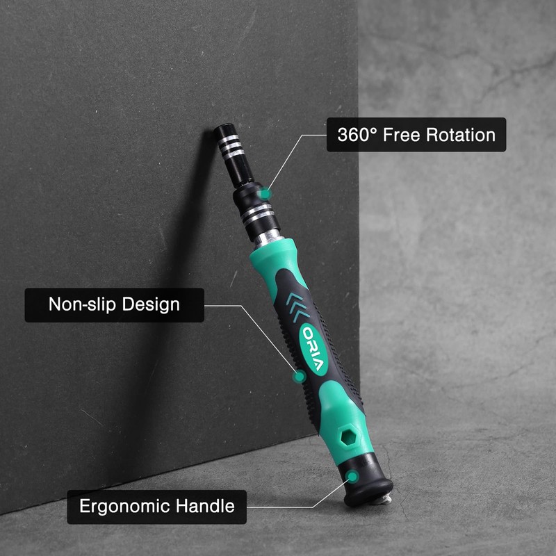 ORIA Small Screwdriver Set, 61 in 1 with 57 Bits