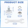 sourcing map 19 mm Drawer Rollers Wheel Cabinet Positioning Sliding