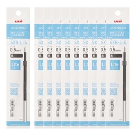 三菱鉛筆 Uni Jetstream Lite Touch Ink Refill, for Retractable Single-Color Pen Type, 0.5mm Fine Point, Black Ink, SXRL5.24, Box of 10