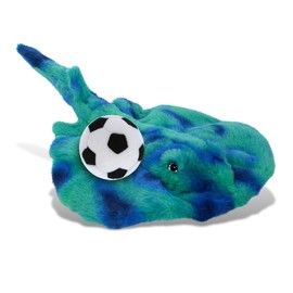 DolliBu Blue Tie-Dye Stingray Stuffed Animal with Soccer Ball Plush - Soft Huggable Stingray Playtime Plush Toy, Cute Ocean Life Gift, Super Soft Plush Doll Animal Toy for Kids, Adults - 20 Inches