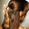 Reaky Bow Claw Clip Gold Metal Hair Clips Rhinestone Hair