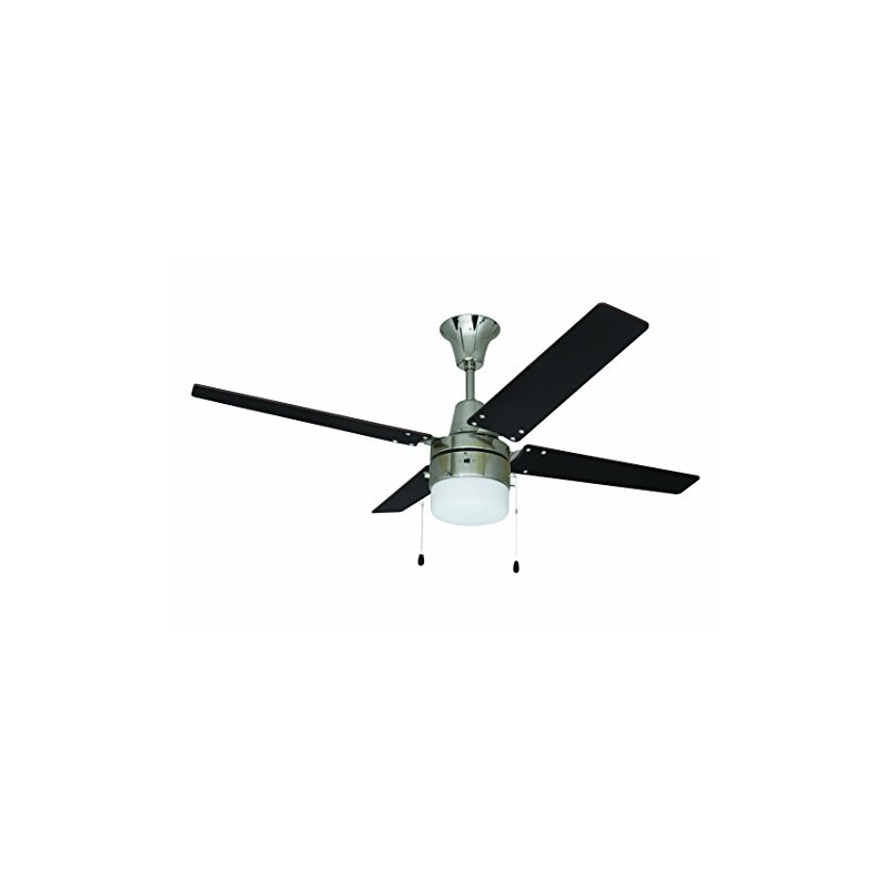 Litex Industries UBW48BC4L Wakefield Collection Ceiling Fan, Brushed Chrome