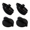 Gxcdizx 4-Pack WB03T10236 Burner Control Knob, Gas Range Knobs Black