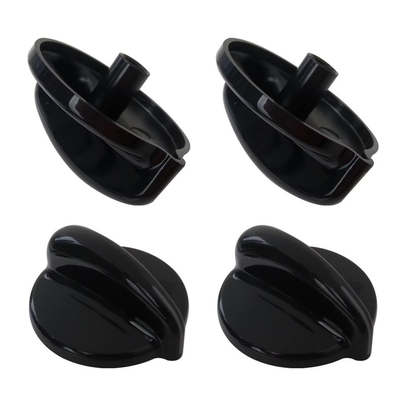 Gxcdizx 4-Pack WB03T10236 Burner Control Knob, Gas Range Knobs Black