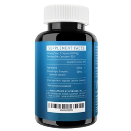 Neurogan Spermidine PRO Supplement Capsules - 50mg Per Serving, 60-Day Supply - Enhanced Absorption for Cellular Function, Healthy Aging - Wheat Germ Extract, Spermidine Supplements for Men & Women