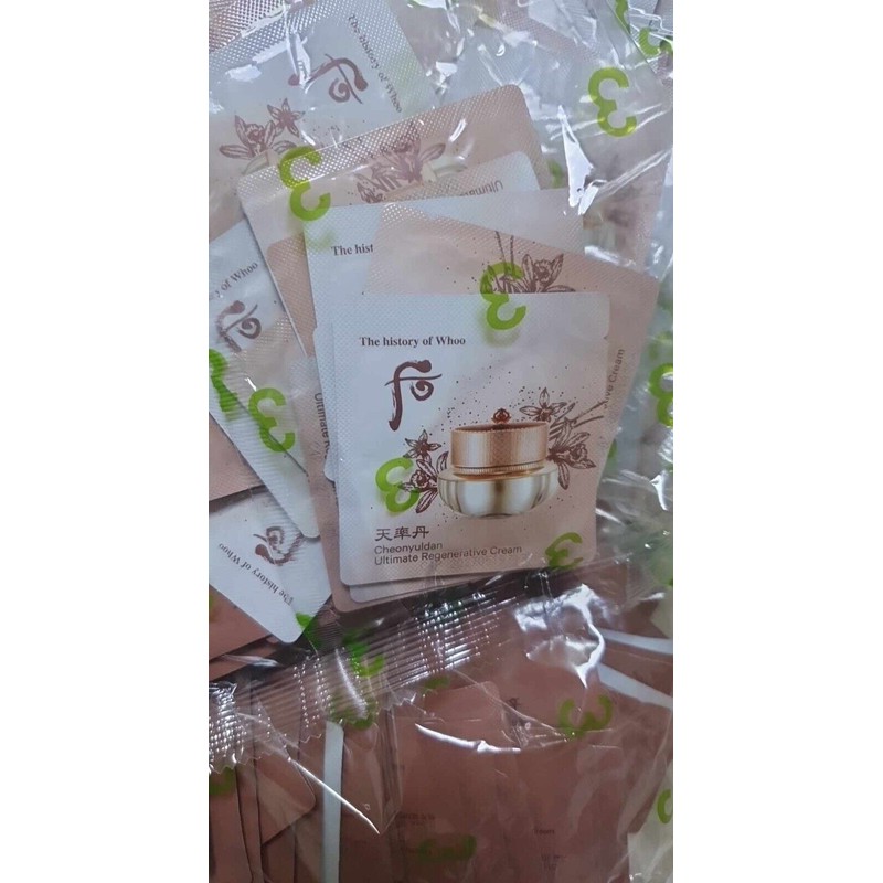 The history of Whoo Cheonyuldan Ultimate Regenerative Cream 1ml x