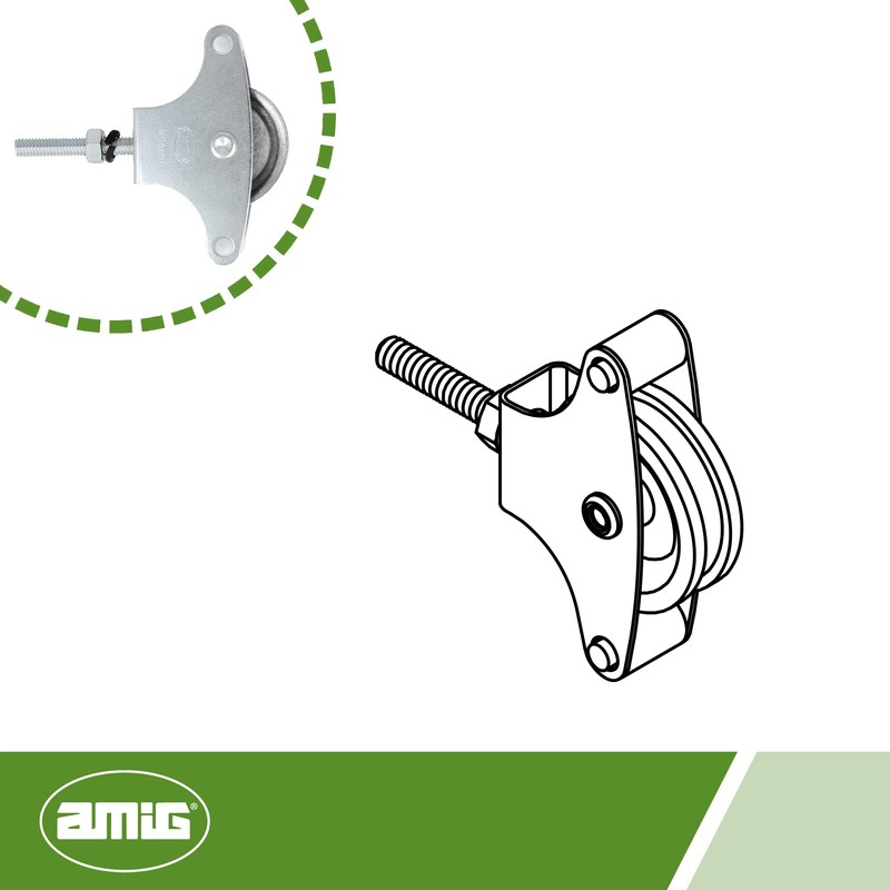 Amig - Clothes Airer Pulleys | Steel | 39mm Metal