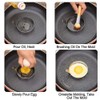 YAOYIN Pancake Mould Egg Ring, 4 Pack 9 cm Fried