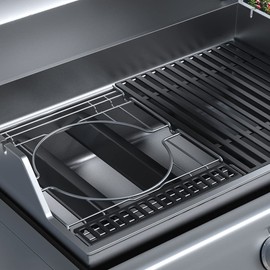 SafBbcue Crafted Genesis Frame Kit 7677 for Weber Genesis II 300 II 600 Series Genesis II 400 and Genesis II LX 400 Series, for Weber Smokerfire EX4 EX6 Pellet Grill,19.2" Silver