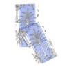 Caspari Southern Palms Blue & White Guest Towel Napkins -