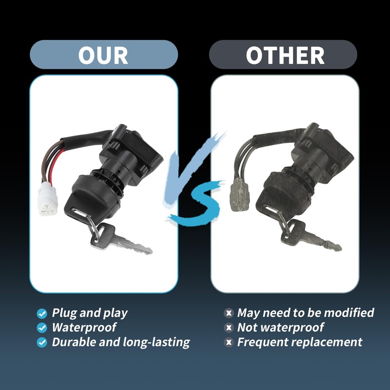 PARSLUCK Ignition Key Switch for Suzuki LTR450 2006-2009 for Suzuki