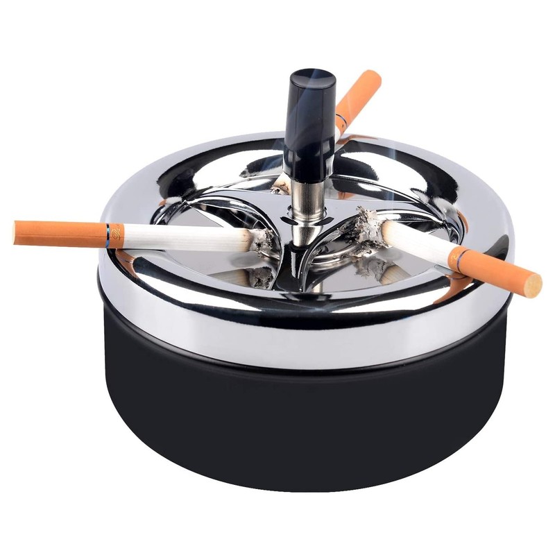 KOMUNJ Rotating Ashtray, Table Ashtray, Modern Rotating Ashtray, Wind Ashtray
