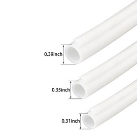 jackfru 10 m Window Seal O-Type Seal Door Balcony Sealing Tape Skylight Window Draught Stopper Window Plastic Window Seals (White-8 mm)