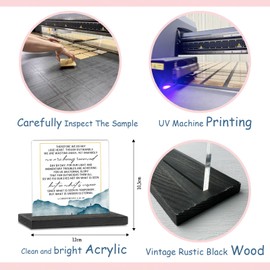 Bible Verse 2 Corinthians 4 16-18 Christian Decor Gifts for Women men Prayer Coworkers Employees Friends Inspirational Positive Scripture Desk Decorative Signs Plaques GXX78