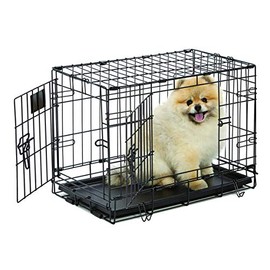 Life Stages LS-1622DD Double Door Folding Crate for X-Small Dogs(2 - 10lbs)