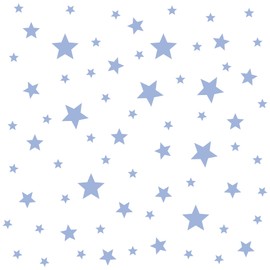 Stickerscape Star Wall Stickers (Standard - 3 Sheets - Soft Blue) | Space Wall Stickers for a Night Time Themed Bedroom or Nursery | Easy to Apply, Cleanly Removable