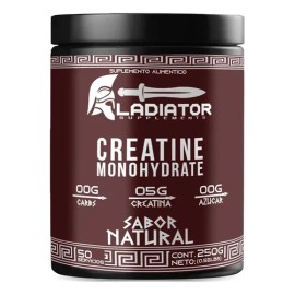 Creatina Suplemento Monohidratada Gladiator 250g Sabores Natural