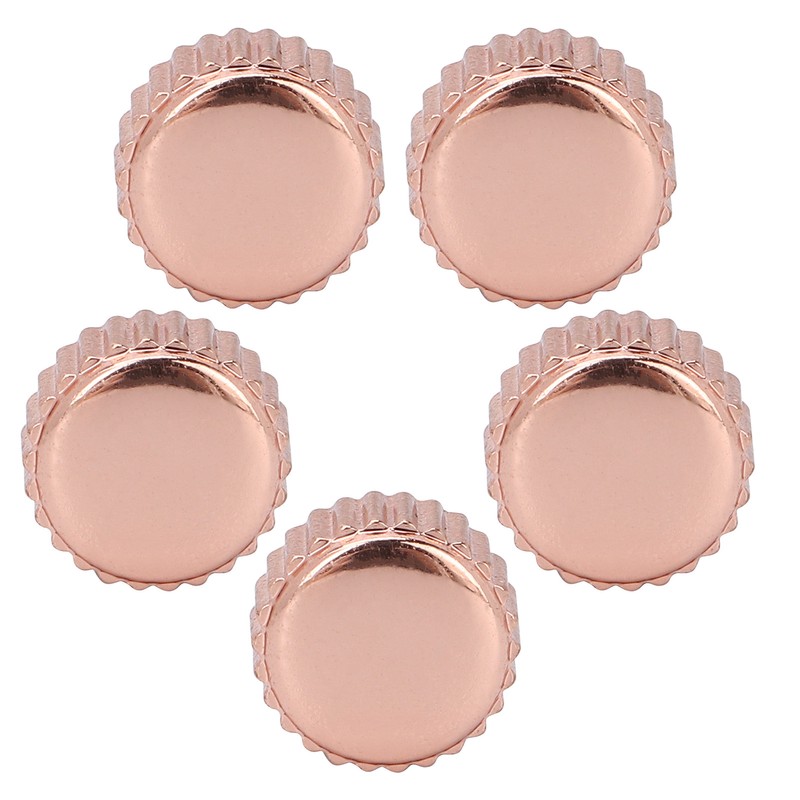 5pcs Professional Replacement Watch Crown Rose Gold Watch Crown Repairing