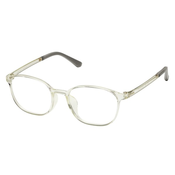 [MOOM] メガネ 度付き 度入り 度あり レディース おしゃれ ウェリントン 度付きメガネ 度付き眼鏡 軽量 フレーム 乱視 乱視対応可 近視 眼鏡 黒縁 レンズ付き 軽い ズレ防止 クリア ムーム MM-100C8-NS-50064