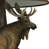 North American Bull Moose Table Lamp with a 12-Inch Diameter