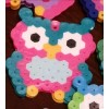 EDC RAVE PERLER BEAD KANDI! OWLS! 3 OWL Bracelets -