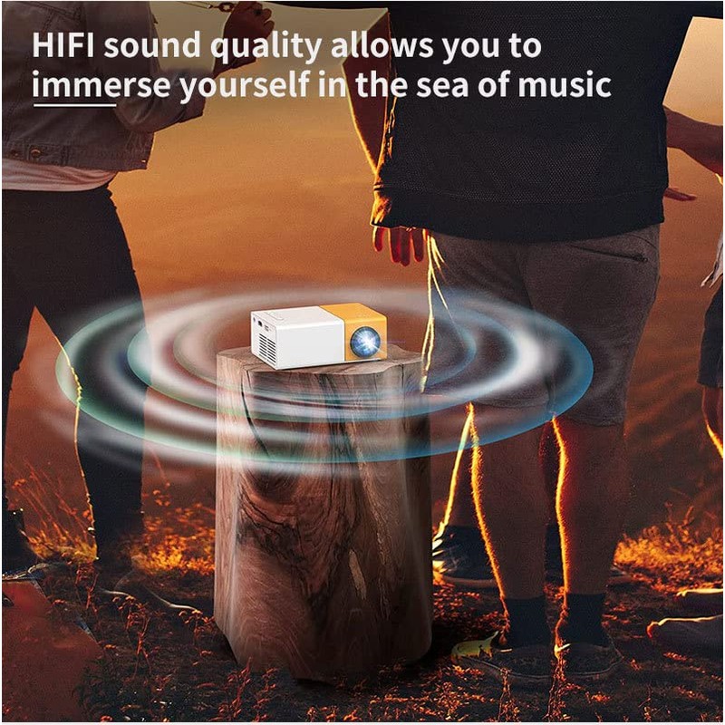 Portable mini projectors LED micro projector 1080P home party meeting