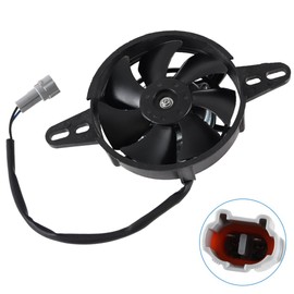 Radiator Fan Motorcycle 4in Electric Cooling Thermal Fan 12V for 200cc 250cc 300cc Motorcycle Quad ATV 4 Wheeler Go Kart Buggy Dirt Pit Bike UTV Oil Cooler Water Radiator Black
