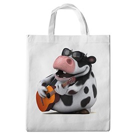 Merchandise for Fans Shopping Bag 38 x 42 cm 8 Litres 3D Comic Cow Design, 3, shoulder bag