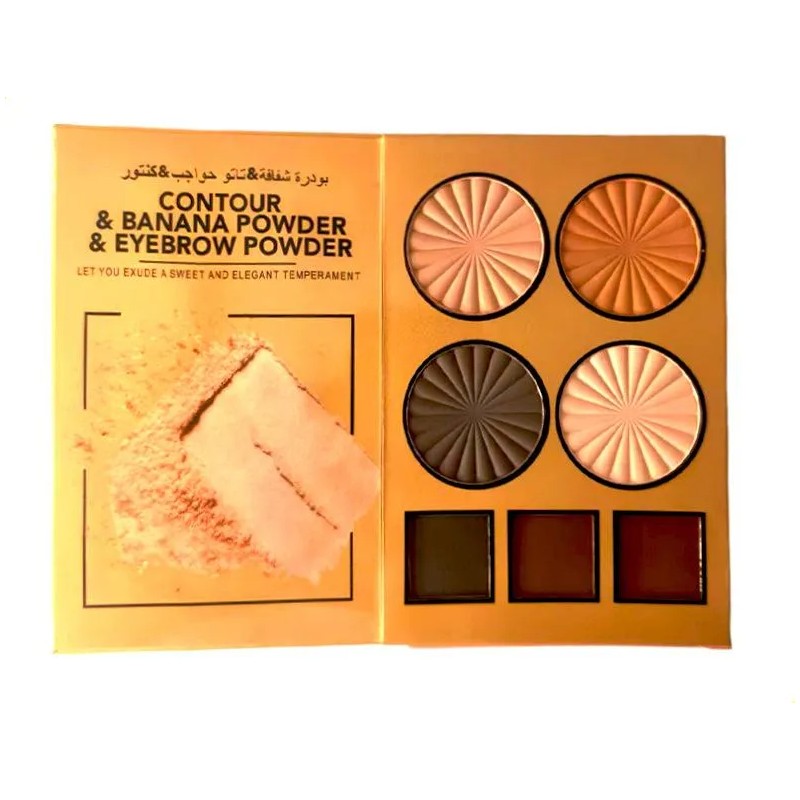 Paleta Maquillaje Libro 4 Capas Sombras Nude Rubor Contorno