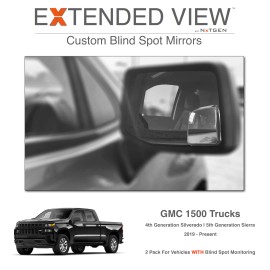 NXTGEN Automotive Silverado 1500 Blind Spot Mirrors | 4th Gen Silverado W/ Blindspot Monitors 2PK