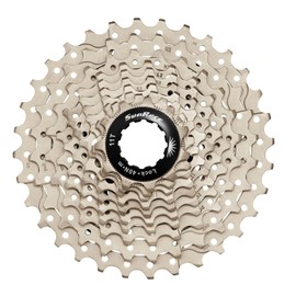 SUNRACE Cassette de Piñones Ruta CSRS1 10P 11/28D Metallic Plata Cajita CSRS1.TAS0.XS0.BXB