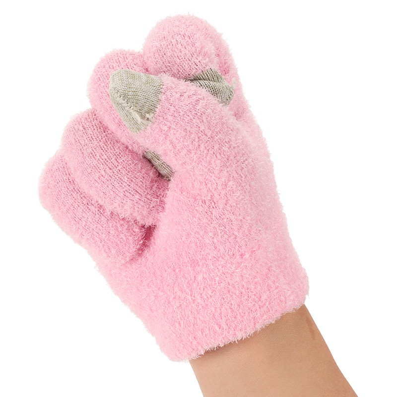 Pink Moisturizing Hand Gloves Touch Screen Prevent Cracked Skin Green