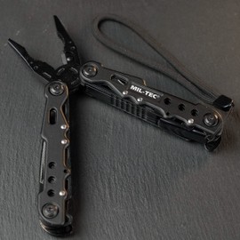 MILTEC Multifunction Tool | 15 Essential Tools, Stainless Steel Folding Pliers, Multifunctional, Bottle Opener, Screwdriver, Ideal for Camping, Repair