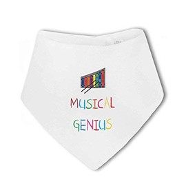 BWW Print - Musical Genius Xylophone funny - Baby Bandana Bib, Boy or Girl