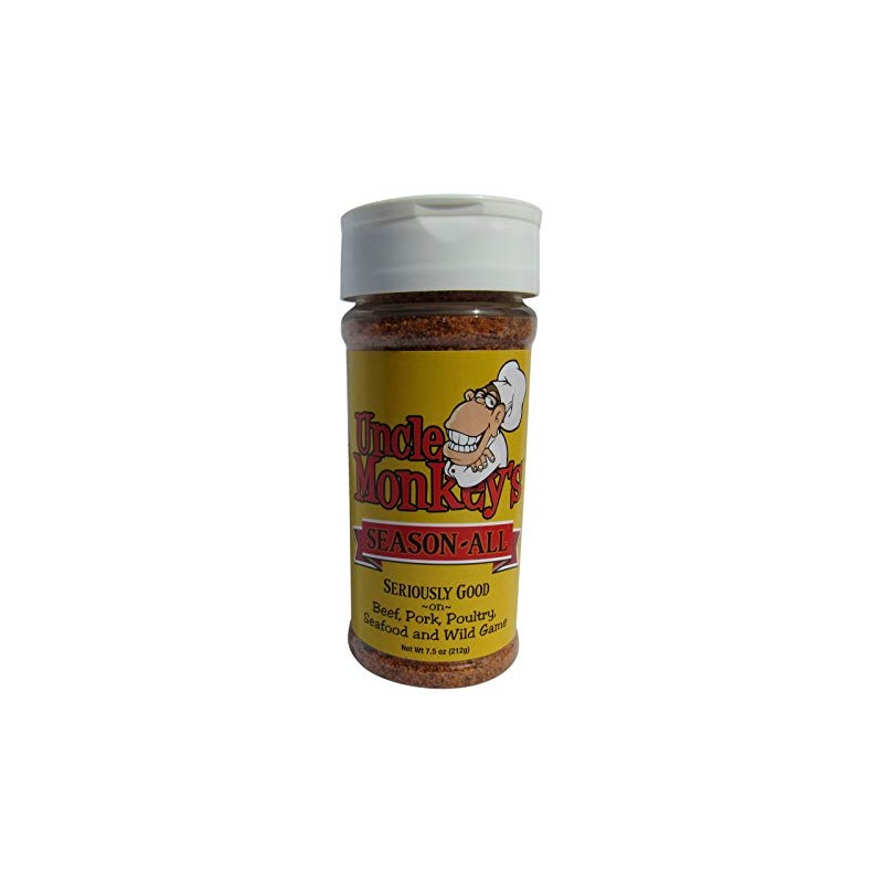 Uncle Monkeys Season All, Gourmet BBQ Rub and Seasoning for