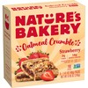 Nature’s Bakery Oatmeal Crumble Bars, Strawberry, Real Fruit, Vegan, Non-GMO,