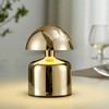 Modern Cordless Mushroom Small Table Lamp Touch LED Lamp, 3-Way