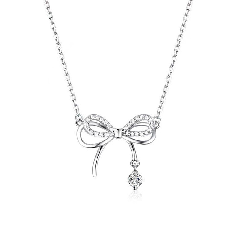 Stocking Stuffers Holiday Outfits for Women 2024 Pearl Bow Necklace