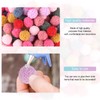 lahnao 160 Pcs Colourful Pom Poms, 15mm Pompoms for Crafting,
