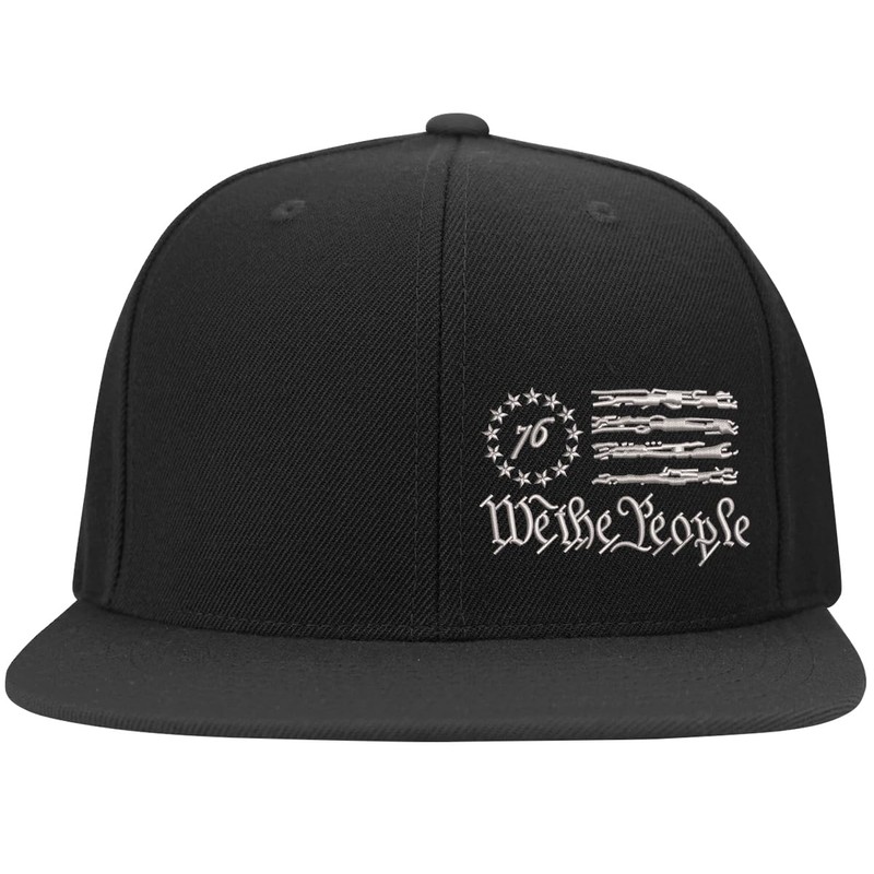 We The People 1776 Flag Side Embroidered Trump Patriotic Republican