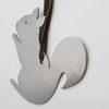Real Stainless Steel Nutcracker Shape Squirrel with Leather Cord 6.5