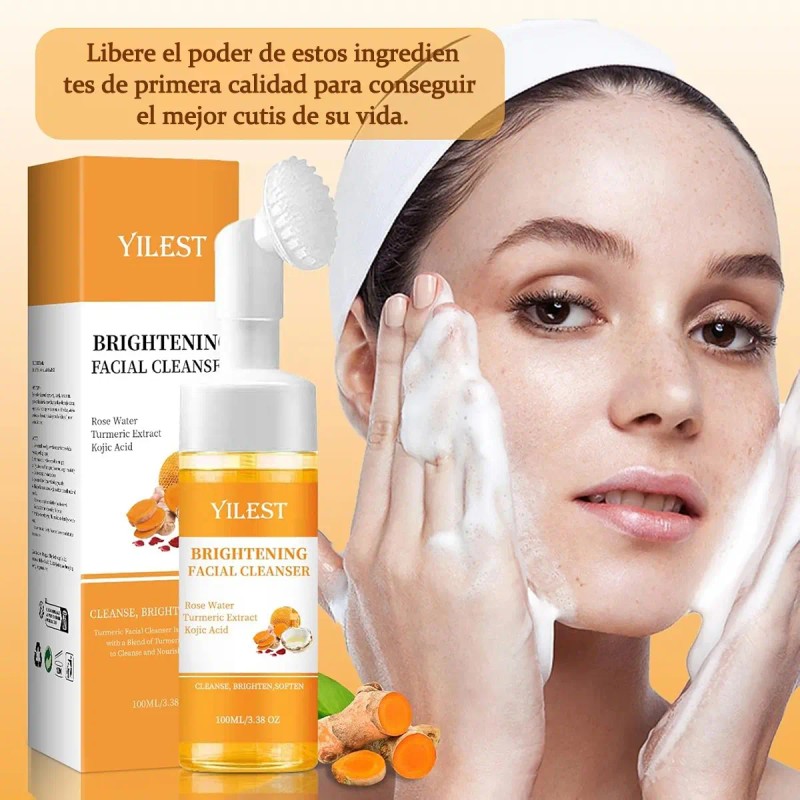 Limpiador Facial Espuma Hidra Todo Tipo Aclara Antimanchas