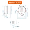 Honey-Well 802360JA Motor Compatible with V8043 or V8044 Zone Valves,