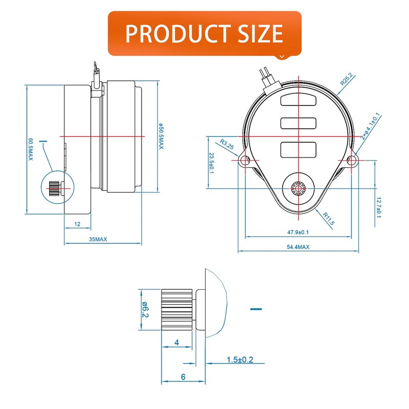 Honey-Well 802360JA Motor Compatible with V8043 or V8044 Zone Valves,