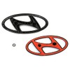 Hyundai 9999Z057166 Logo Emblem Lettering Black Set of 2