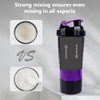 XTK 16oz Protein Shaker Bottle with Storage & Mix Ball