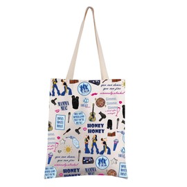 FEELMEM Mamma Music Inspired Gift Mamma Music Tote Bag Mamma Fans Gift Power Shoulder Work Bag Gift