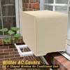 Powrocket Window Air Conditioner Cover for U-Shape Window AC Units,